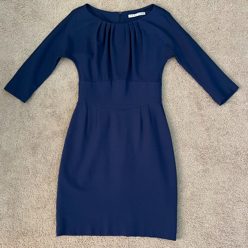 Trina Turk blue ponte dress